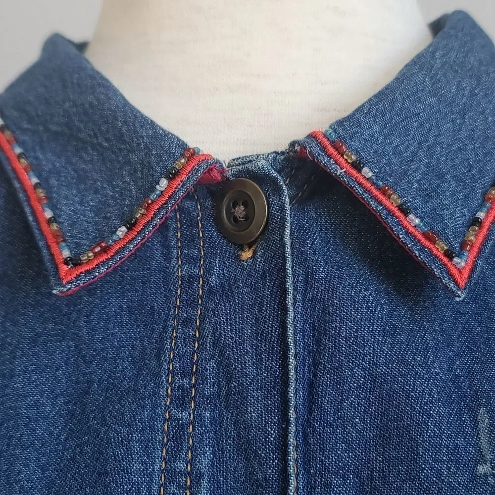 PLUS SIZE SAG HARBOR  WOMAN'S DENIM JACKET - Picture 5 of 13